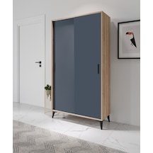 Freya Portmanto Sürgülü Tamamı Mdf Flora Antrasit