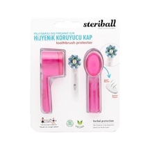 Sterıball Şarjlı Pilli Diş Fırçaları İçin Hijyenik Diş Fırçası Koruma Kabı-2'li Pembe X 2