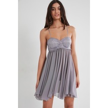 Pierre Cardin 880 Saten Gecelik - Royal Royal