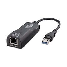 Büro Ev Ofis Network Bağlantısı İçin Siyah 100mbps Usb3.0 Ethernet Card