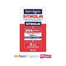 Sorvagen Smart Sitikolin DHA Omega 3 ve B12 Takviye Edici Gıda 30 Kapsül