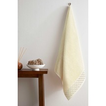 Dıagonal Waffle Bej Banyo Havlusu 90 150