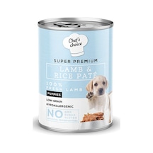 Chef's Choice Pate Lamb Puppy Kuzulu Düşük Tahıllı Yavru Köpek Konservesi 24 x 400 G
