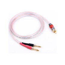 1 Rca To 2x Banana Kaliteli Hoparlör Kablosu 5 Metre Adet / 1 Adet