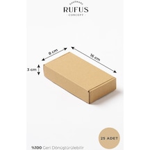 Rufus Concept 16x8x3cm Kilitli Kraft Kutu 25 Adet