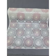 Pvc Küpür Dantel Raf Ve Dolap Örtüsü Runner Pembe Kprhyw011a 50 X 200