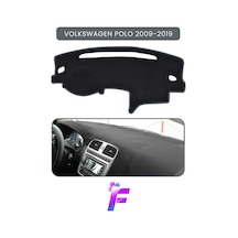 Volkswagen Polo 2009-2019 Araca Özel Torpido Örtüsü Ön Göğüs Kılıfı Tam Koruma Tam Uyum C44