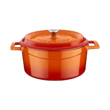 Lava Trendy Yuvarlak 24 CM Demir Döküm Derin Tencere