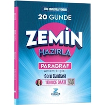 Türkçe Saati 20 Günde Zemin Hazırla Paragraf Anlam Bilgisi Sor...