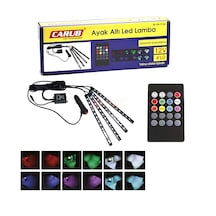 12v Ayak Altı Led Lamba 4lü Kumandalı 12 Led