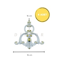 Diecor Dekoratif Polimer Sarı Beyaz, Mobilya, Duvar Ve Tavan Motifi Sarı Beyaz 16 X 16 Model:xa55
