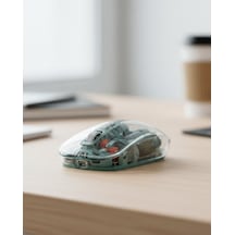 Bluetooth Ve 2.4g Usb Destekli Pilli Kablosuz Şeffaf Mouse Bluetooth Ve 2.4g Kablosuz Mouse