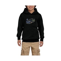 Zepplin Giyim Subaru Monster Siyah Çocuk Kapşonlu Sweatshirt