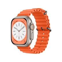 Newface  Apple  Uyumlu Watch 38mm Ocean Kordon - Turuncu