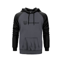 Radiohead Logo Gri Renk Reglan Kol Sweatshirt