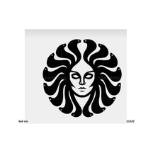Airbrush Tattoo Medusa Yapışkanlı Stencil Süsleme Ve Boyama Kalıbı