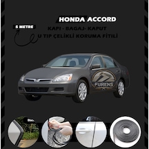 Honda Accord Oto Araç Kapı Koruma Fitili 5metre Parlak Siyah Renk
