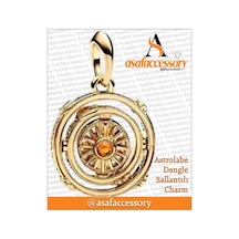 Astrolabe Dangle Charm Asafaccessory Altın