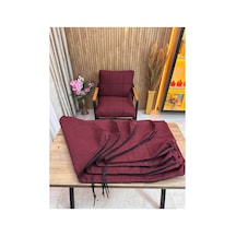 4 Adet Bahçe , Balkon Mobilyası ,minder Kılıfı , Koruyucu Kılıf , Minder Örtüsü , Bahçe Mobilyası Bordo