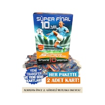 Futbolcu Kartları Süper Final 200 Adet 400 Kart 2023 Futbol Oyun Kartları Yeni Sezon