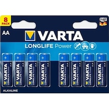 Varta Longlife Power Aa 8'li Alkaline Pil