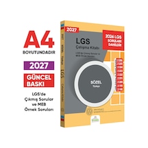 2027 LGS 8.Sınıf Çıkmış ve MEB Örnek Soruları Türkçe Sözel Çalışma Kitabı A4 RENKLİ Baskı