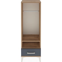 Arges Dolap 2 Raflı Tek Çekmeceli Tek Askılı 44x30x134 Çam-an... Çam