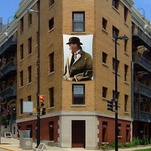 Sivil Şapkalı Mustafa Kemal Atatürk Poster Dış Cephe Bayrağı - 2x3 Metre 1