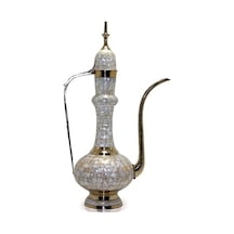 Pirinç Sedefli İbrik 55 Cm Çok Renkli