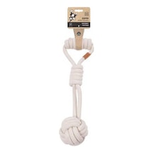 Coto Tug Ball Örgü Köpek Oyuncağı Beyaz 36 Cm