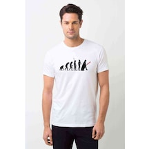 Evolution Force Dart Baskılı Beyaz Erkek Tshirt