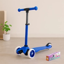 Çocuk Scooter - Ayarlı 55 71 Cm, 40 Kg Taşıma Açık Gri