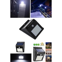 Sensörlü Solar Duvar Lambası 20 Ledli Standart