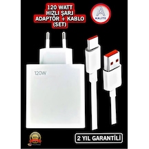 Type-c 120w Watt Turbo Şarj Aleti Cihazı Adaptörü Kablo Set