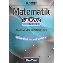 8.Sınıf  Matematik Kılavuz Deneme -  Bloktest Yayınları
