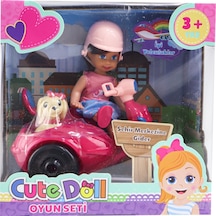 Sevimli Bebek Seyahat Seti Açık Pembe Kasklı