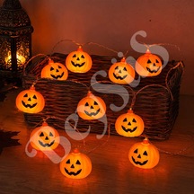 Beysüs Cadılar Bayramı Halloween 10lu Balkabağı Led Işık