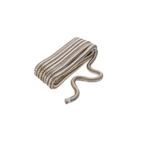 Seachoıce Çift Örgü 1/2 X 15' Naylon Dock Line, Altın/beyaz
