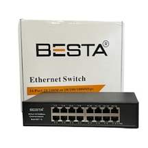 16 Port Ethernet Switch 10/100 Mbps Bst-16