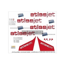 Babibi Dat01038 1/144 Ölçek, Atlasjet, Airbus A320, Dekal Çıkartma