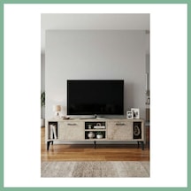 Bşkvirgo Linya Tv Sehpası Suntalam Ekru 160x35 Cm Bsk2026