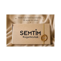 Sertifikalı El Yapımı Üst Düzey Premium Altın Kaplama Dikdörtgen Mavi Doğal Taşlı Çok Telli Kadın Kelepçe
