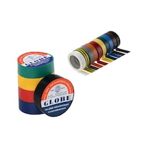 Globe Pvc Elektrik İzolasyon Bant "0.13x19x10yrds" 10' Lu Asorti