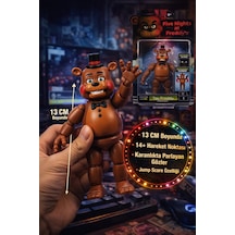 Five Nights At Freddy's Toy Freddy Figür 13 Cm Glow Işıklı Gözlü Hareketli Aksiyon Figürü Fnaf Funko Pop