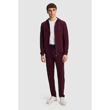 U.S. Polo Assn. Erkek Bordo Slim Fit Bağcıklı Eşofman Altı 50329409-vr180 Dark Plum