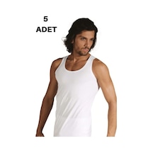 Tutku 5'li Paket 0101 %100 Pamuk Penye Erkek Atlet - - Atlet - Beyaz - 5 Xxl 001