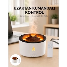 Alev Efektli Buhar Makinesi - Aromaterapi Nemlendirme Ve Işık Modlu Tasarım Yeni Nesil