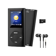 Metal Mp3 Çalar Dijital Ekranlı Mp4 Player Ses Kayıt Fm Radyo 32gb  Hafıza Kartı