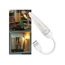 Powermaster Pm-25793 Esnek Gövdeli Usb Günışığı Cob Led Edison Masa Ve Kitap Okuma Lambası Diğer