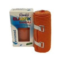Evromed Elastik Bandaj 8 Cm X 150 Cm Turuncu